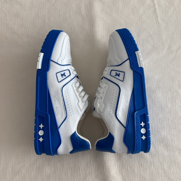 Louis VuittonTrainer White Blue Signature - Picture 9 of 16